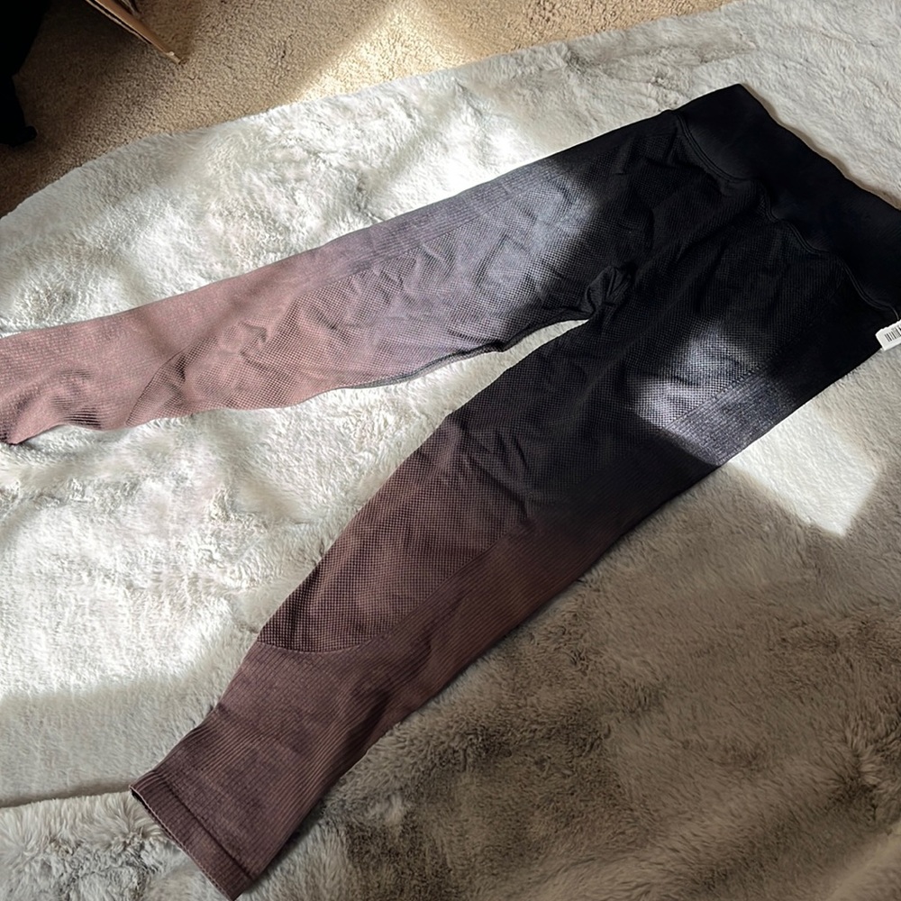 NWT pink active ombré seamless workout leggings